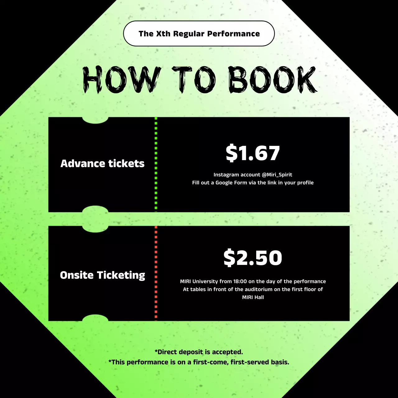 Green Trendy Band Event Promotion Instagram Carousel