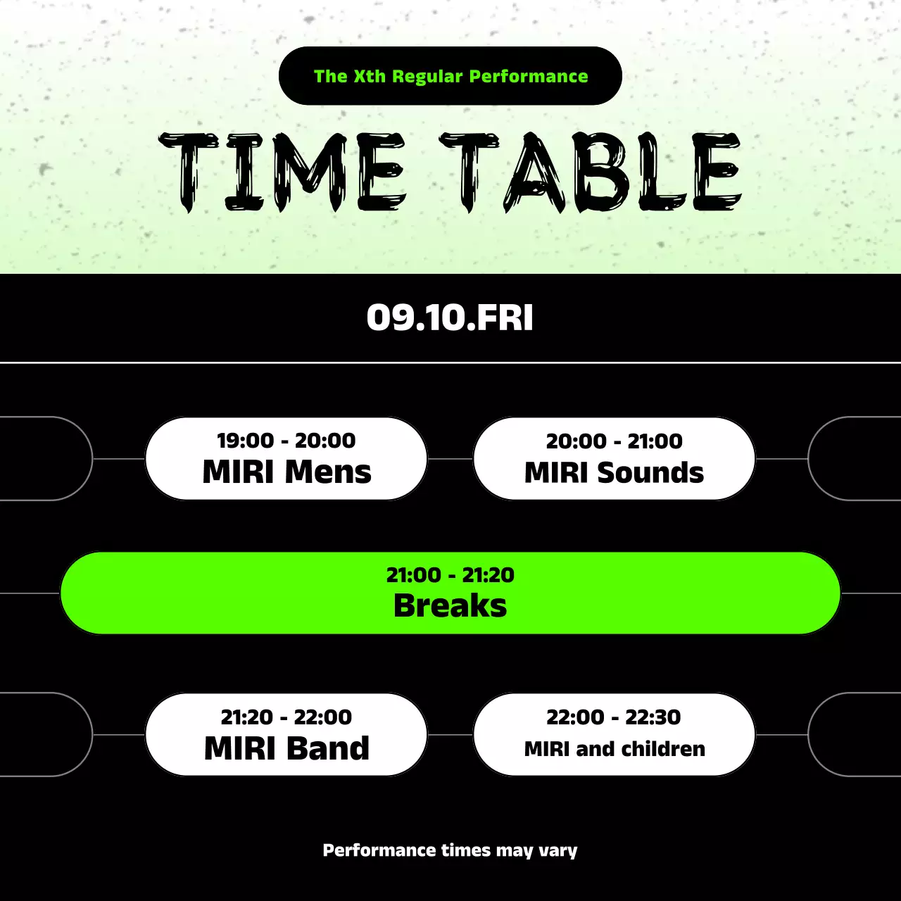 Green Trendy Band Event Promotion Instagram Carousel