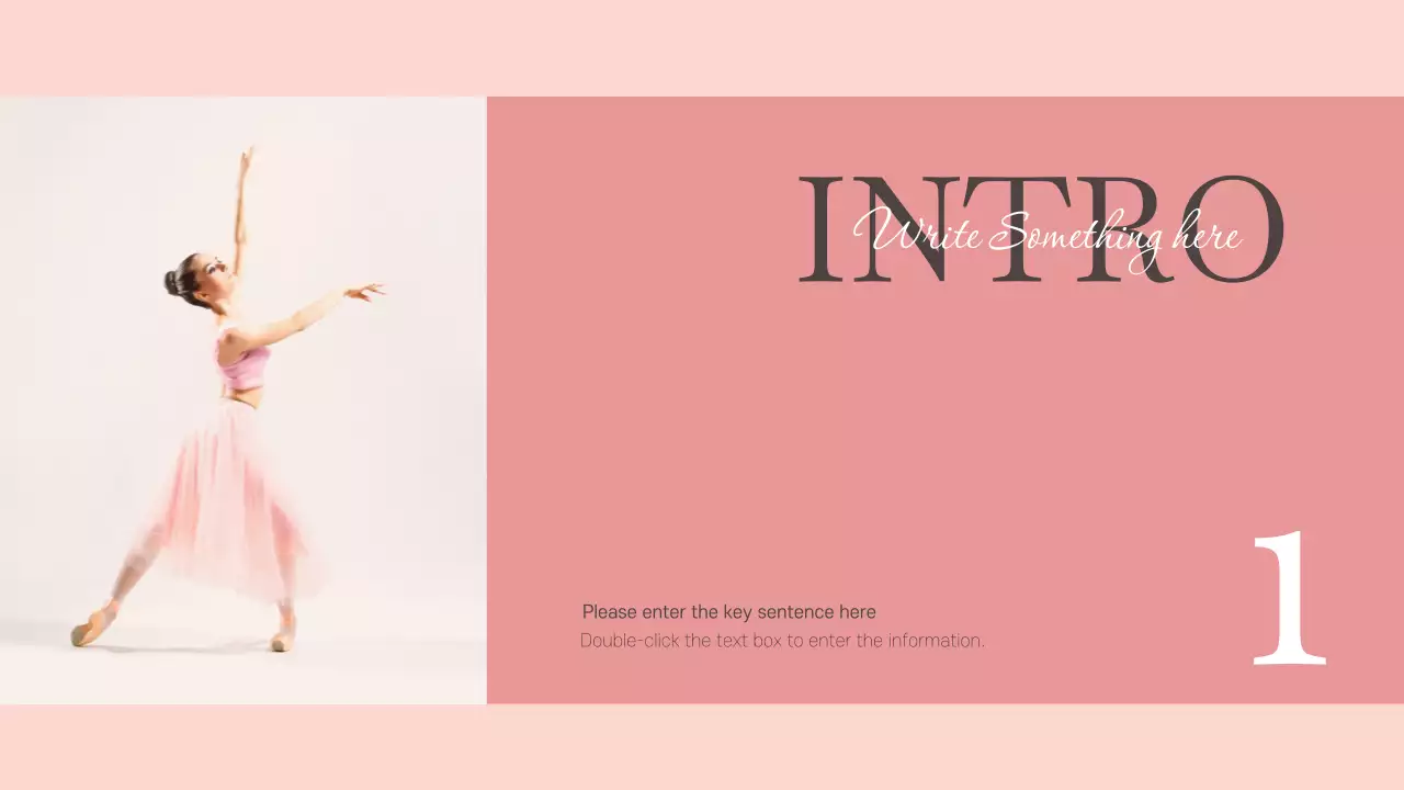 Pink Elegant Ballet Guide Presentation