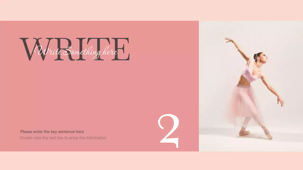 Pink Elegant Ballet Guide Presentation