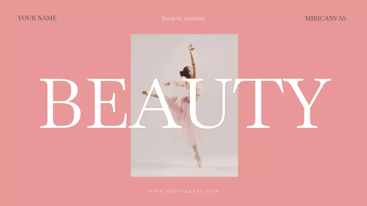 Pink Elegant Ballet Guide Presentation