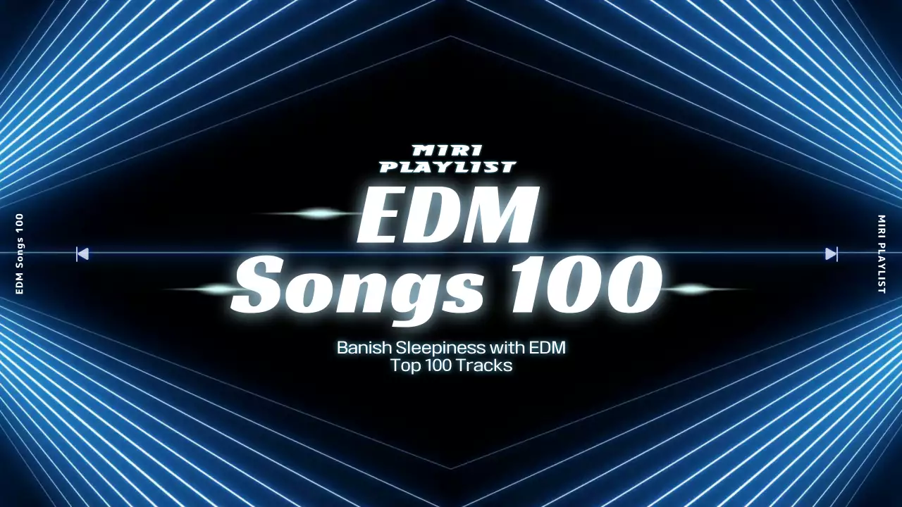 검은색 파란색 네온사인 사이버 졸음방지플레이리스트