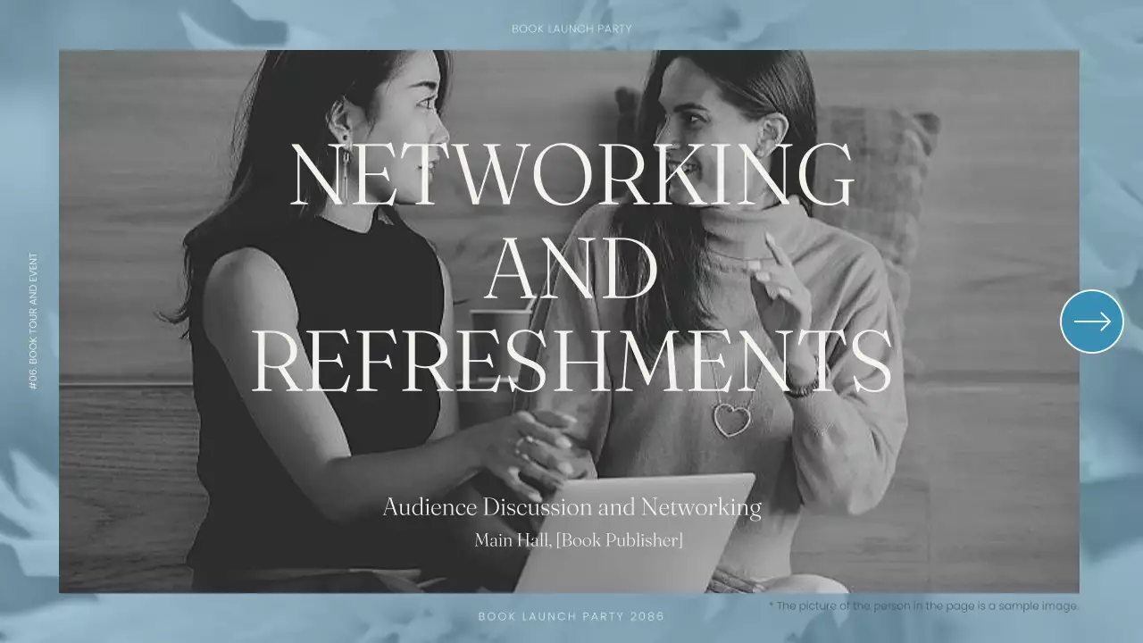 Blue Classic Book Event Invitation Presentation