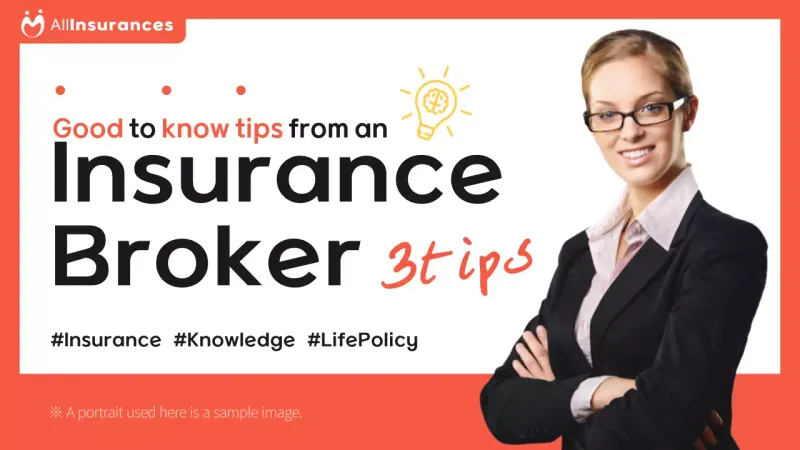 Youtube thumbnail with simple orange insurance tips