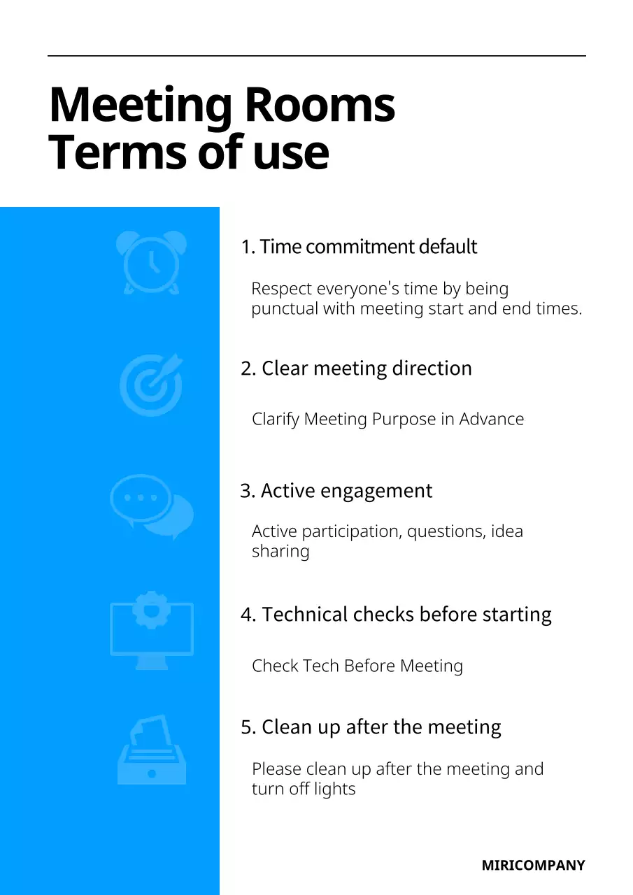 Blue Professional Document Reference