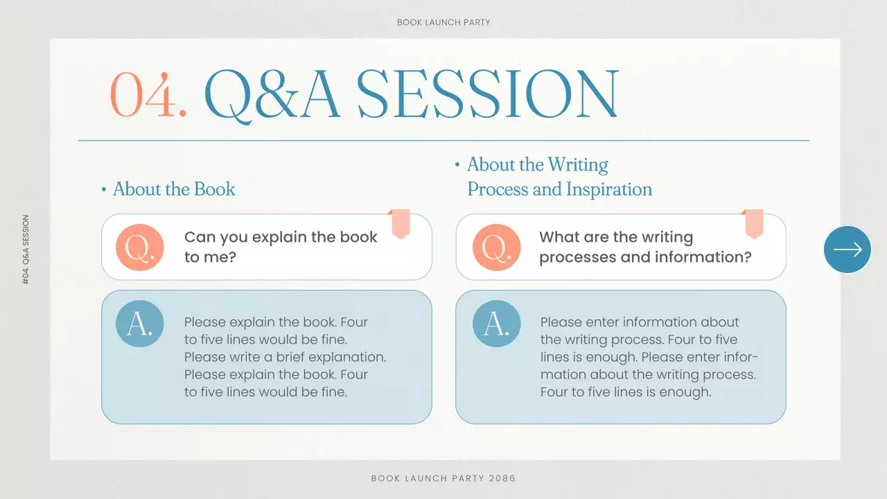 Blue Classic Book Event Invitation Presentation