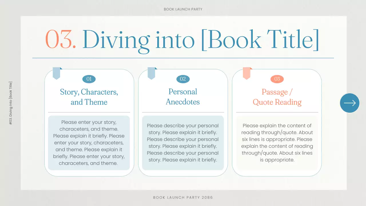 Blue Classic Book Event Invitation Presentation