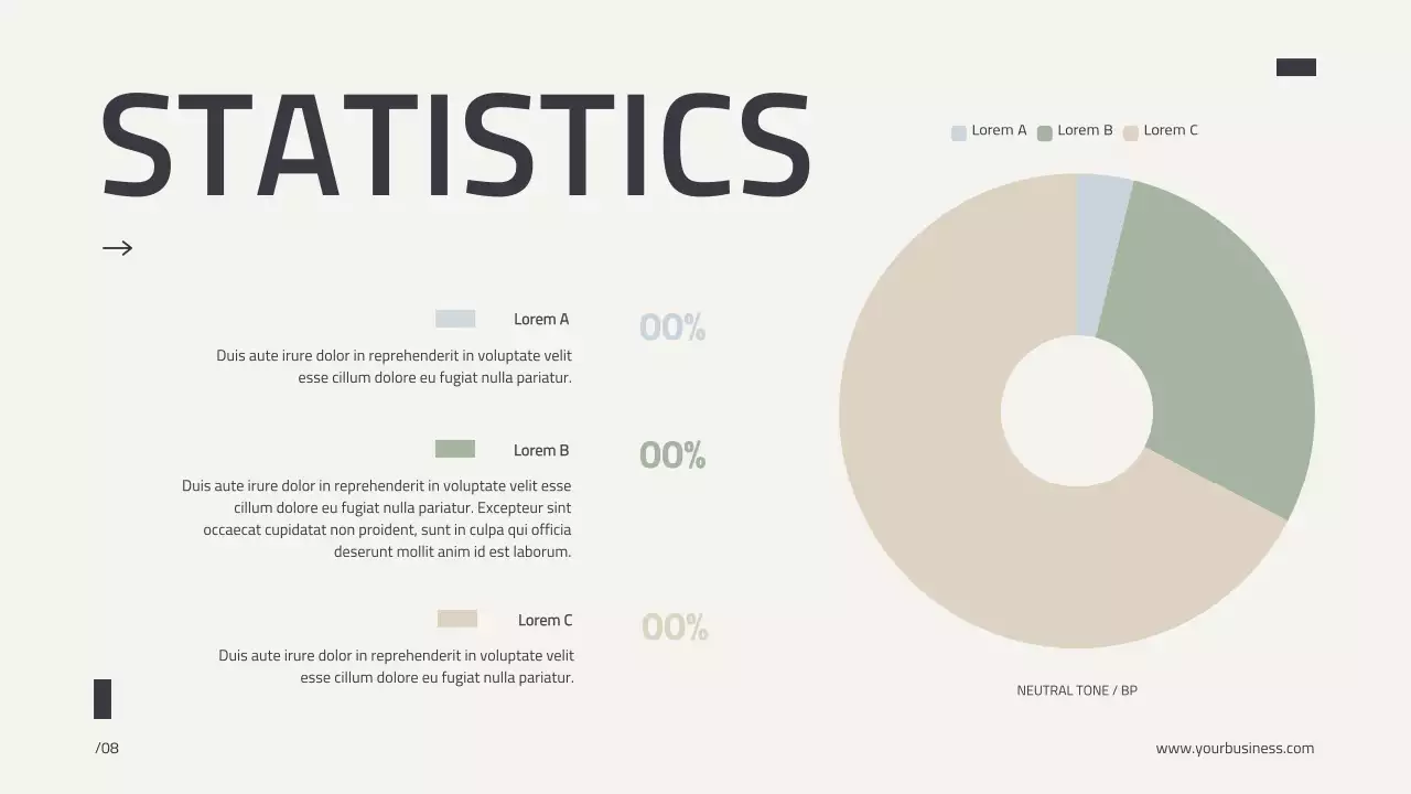 베이지 미니멀 모던 프로필 비즈니스 회사 소개