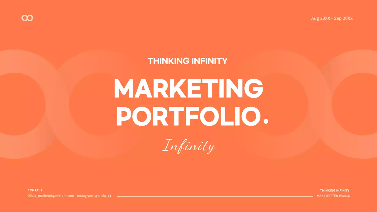 Orange Modern Marketing Portfolio Presentation