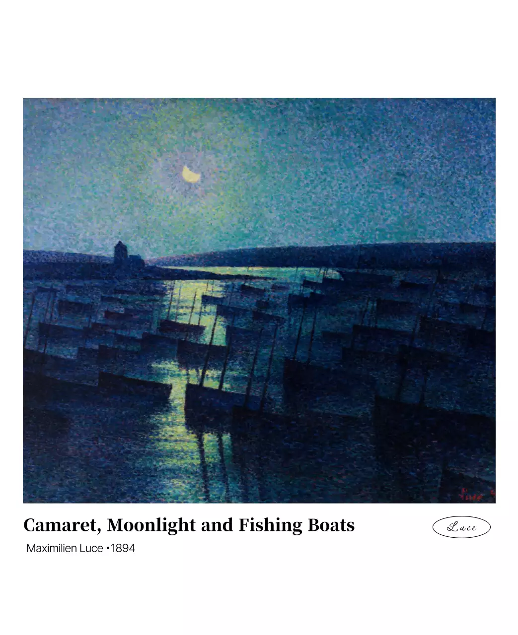 黒とグレーのシンプルでクラシックな名画。