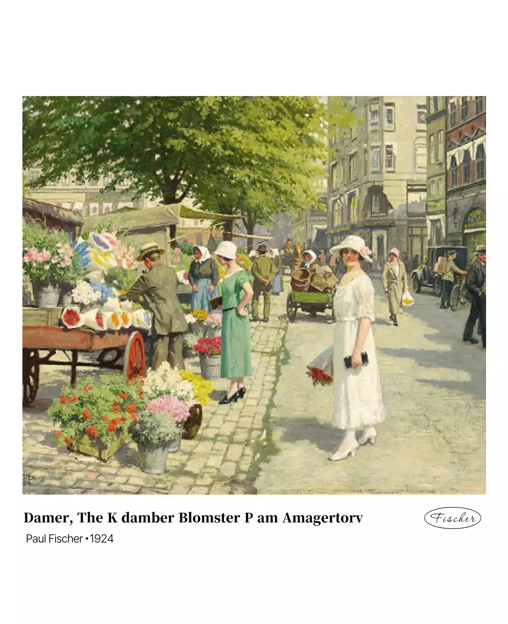 黒とグレーのシンプルでクラシックな名画。