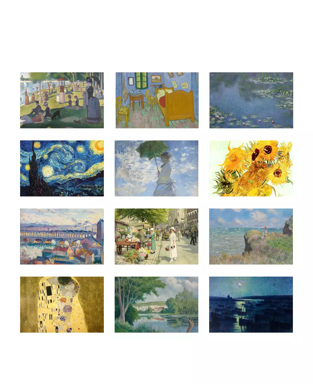 黒とグレーのシンプルでクラシックな名画。