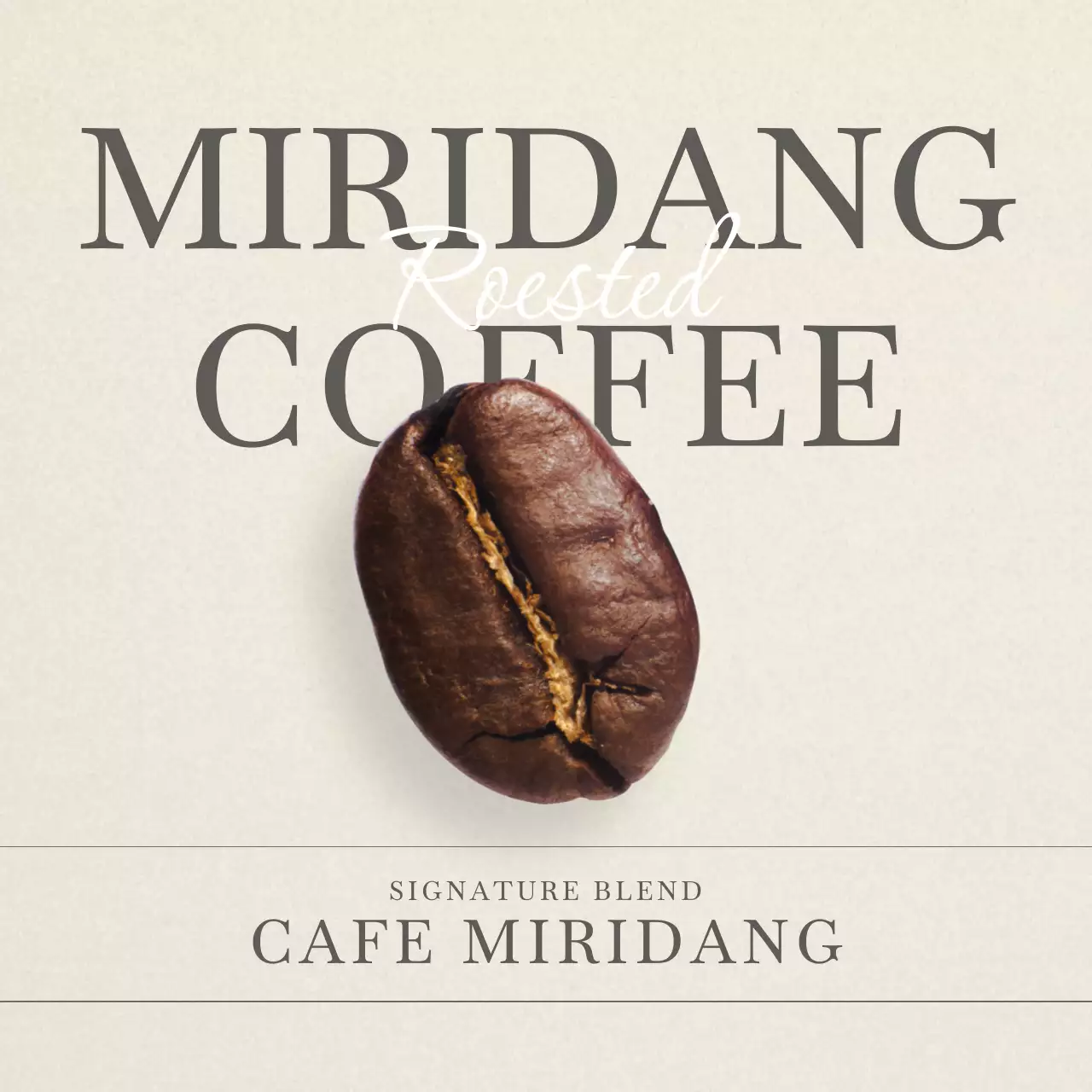 Coffee Beans in Beige Brown Photo Vintage Cafe in Point