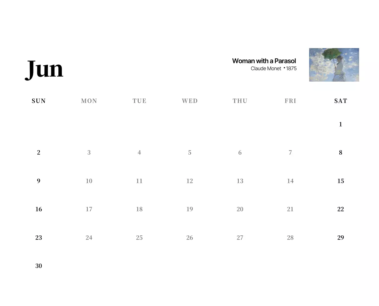 黒とグレーのシンプルでクラシックな名画。