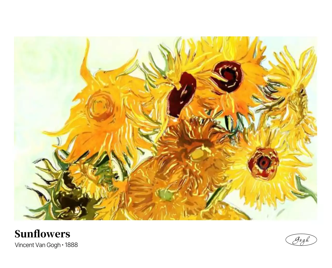 黒とグレーのシンプルでクラシックな名画。