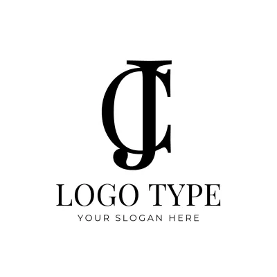 Black Minimal Business Card Logo