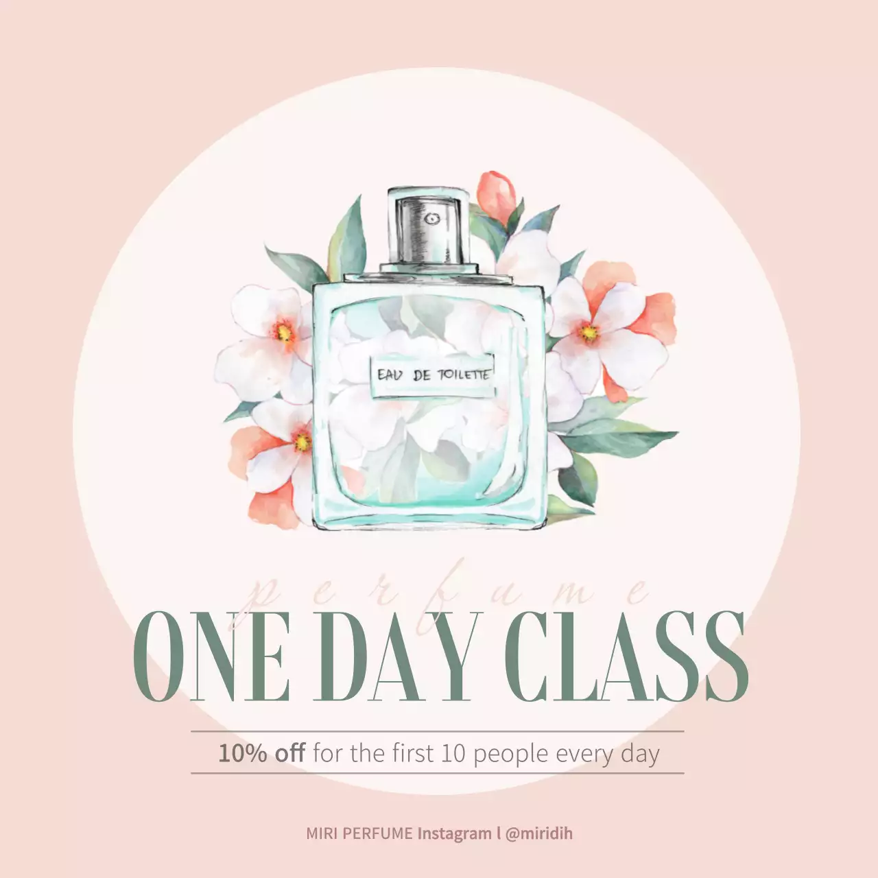 Beige Elegant Perfume Promotion Instagram Post