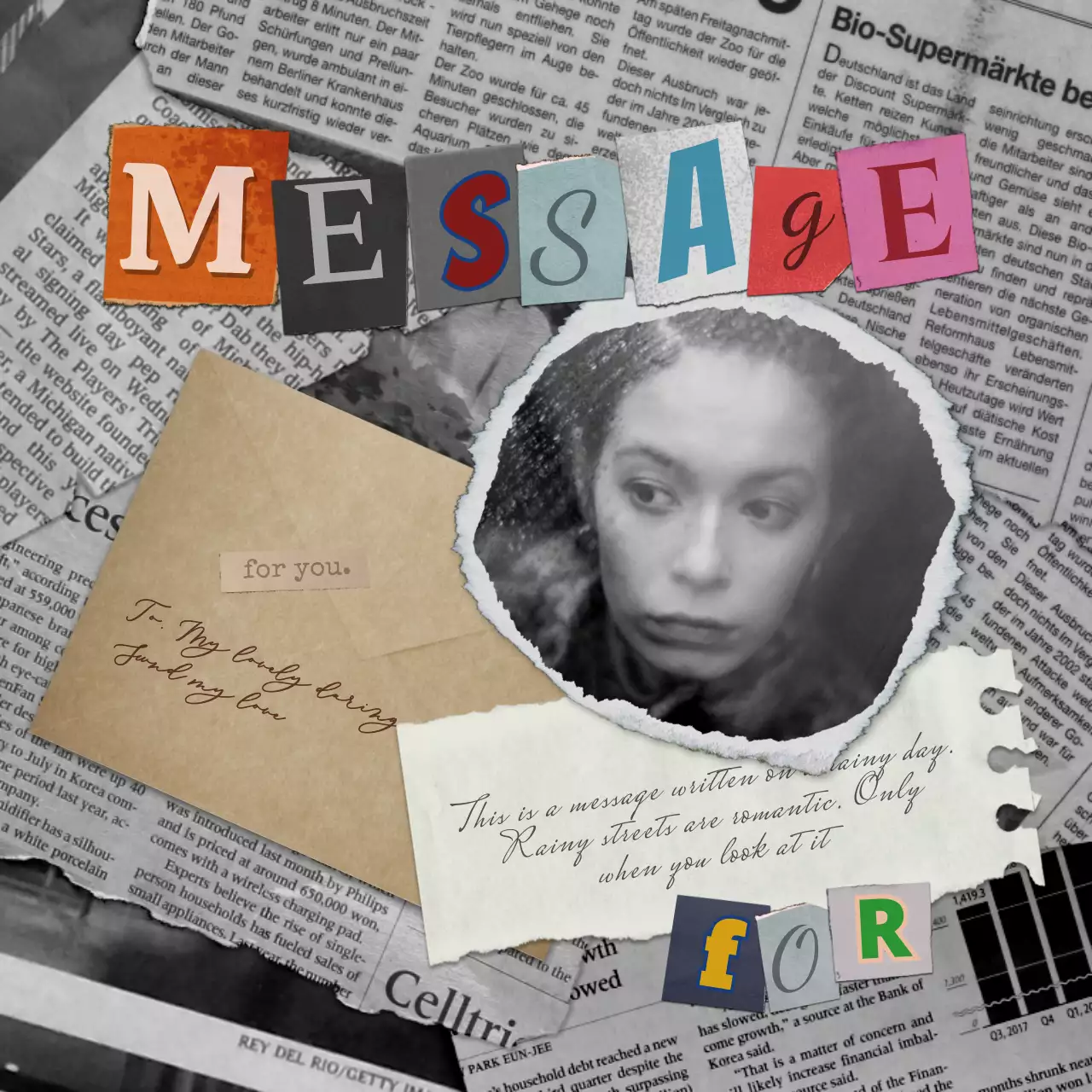 Colorful Retro Collage Template Promotion Social Media Post