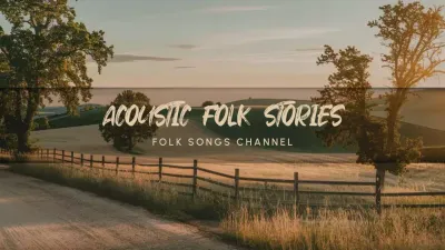 Green Rustic Folk Playlist YouTube Thumbnail
