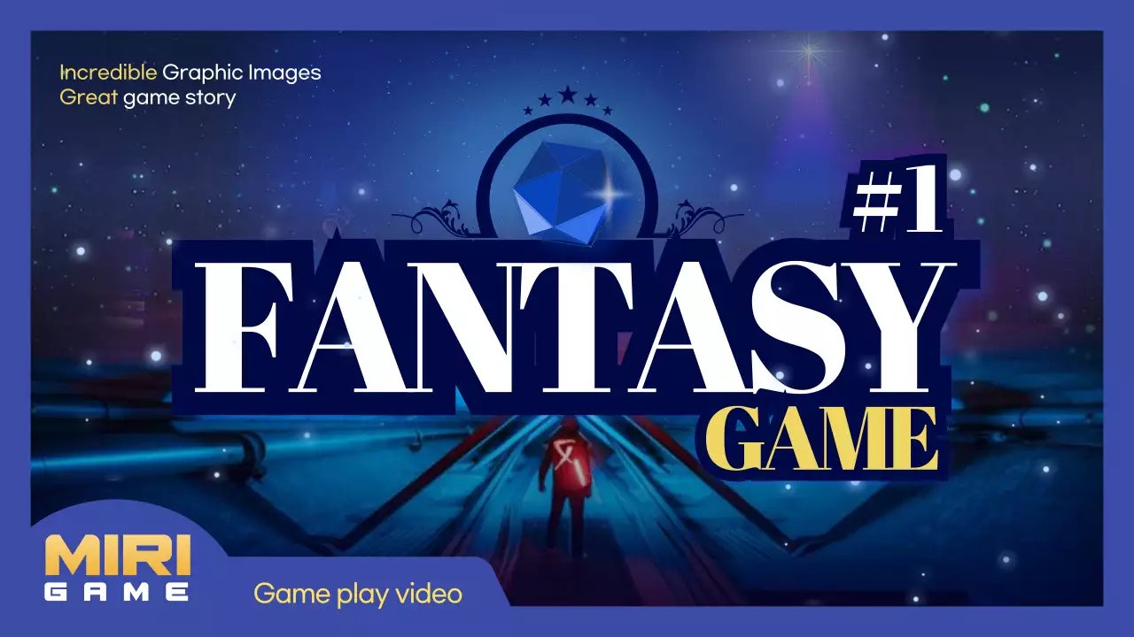 Blue Modern Game Promotion YouTube Thumbnail