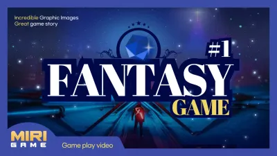 Blue Modern Game Promotion YouTube Thumbnail