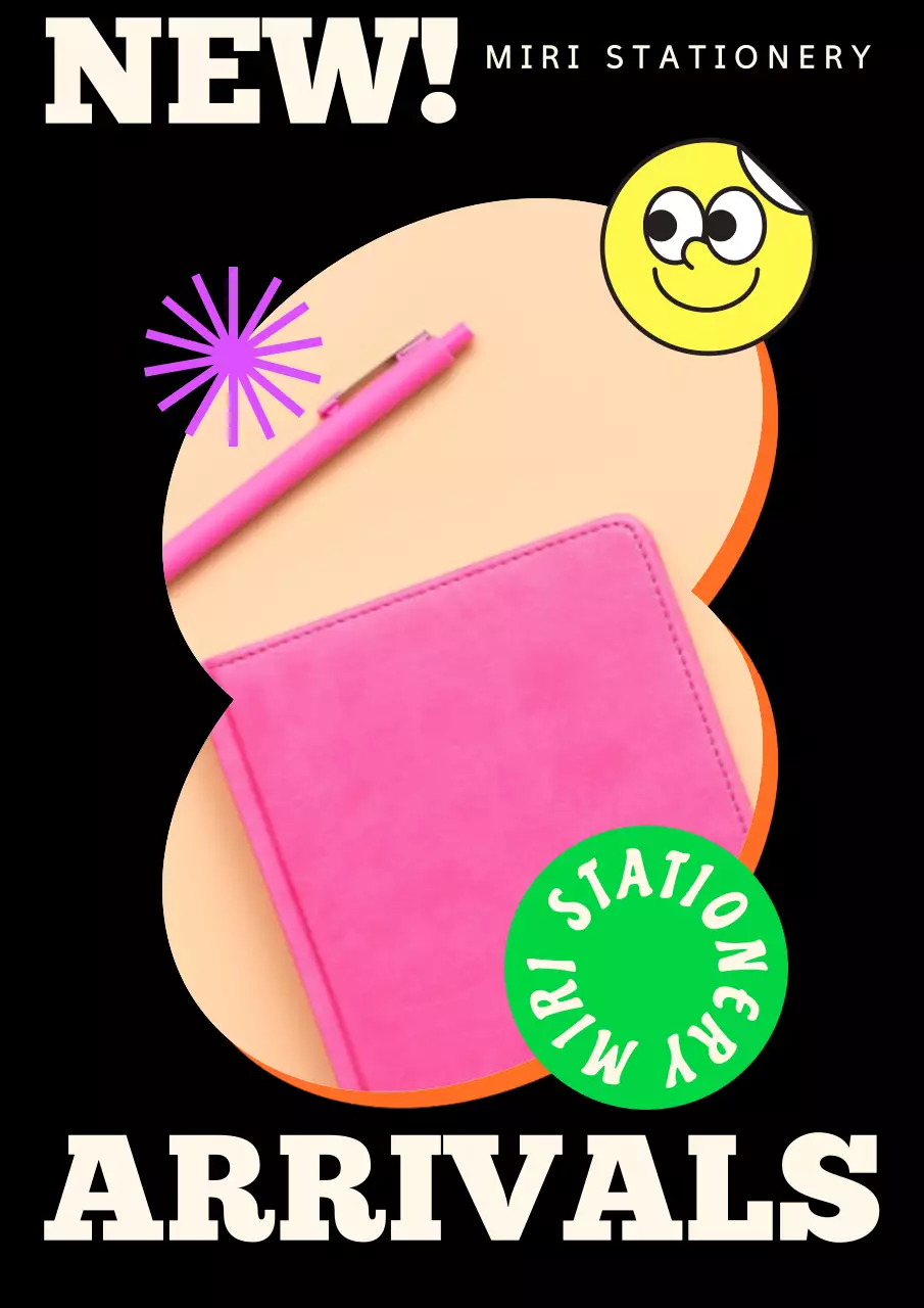 비비드한 스티커 사진 포스터