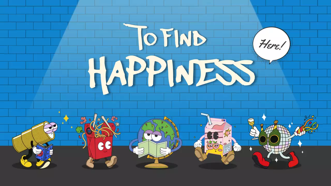 Colorful Comic Happiness Storybook Presentation