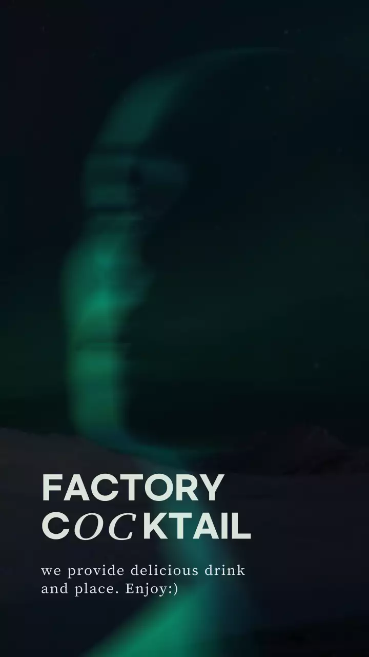 黒 モダン ドリンク ポスター