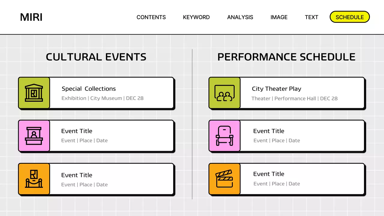 옐로우 모던 마케팅 보고서 프레젠테이션