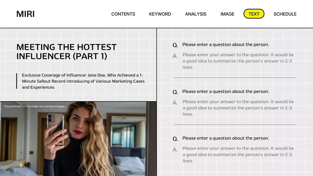 옐로우 모던 마케팅 보고서 프레젠테이션