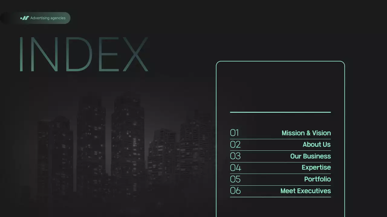 초록과 검정의 모던한 스토리텔링형 회사 소개서