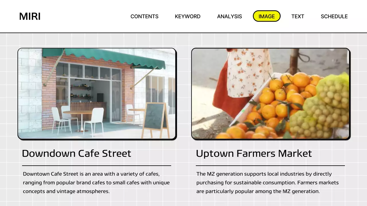 옐로우 모던 마케팅 보고서 프레젠테이션