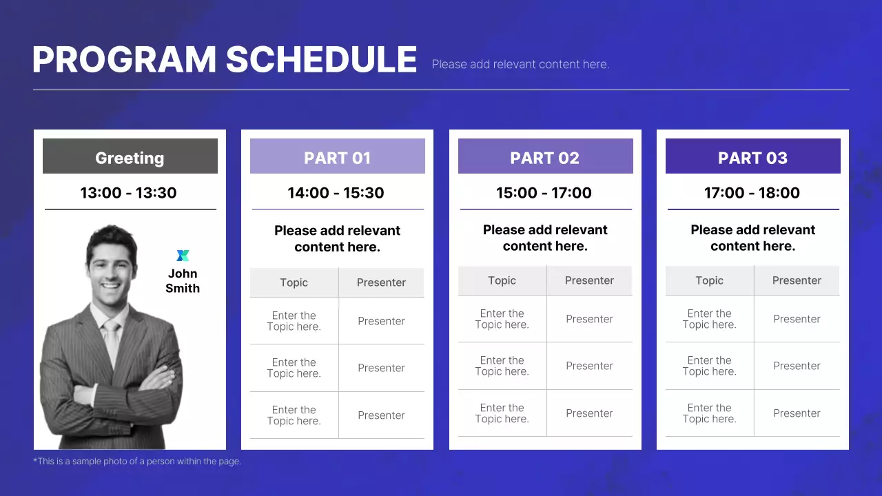 Bài thuyết trình Hội nghị chuyên nghiệp Blue