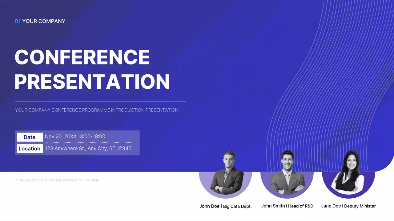 Blue Professional Conference Presentation