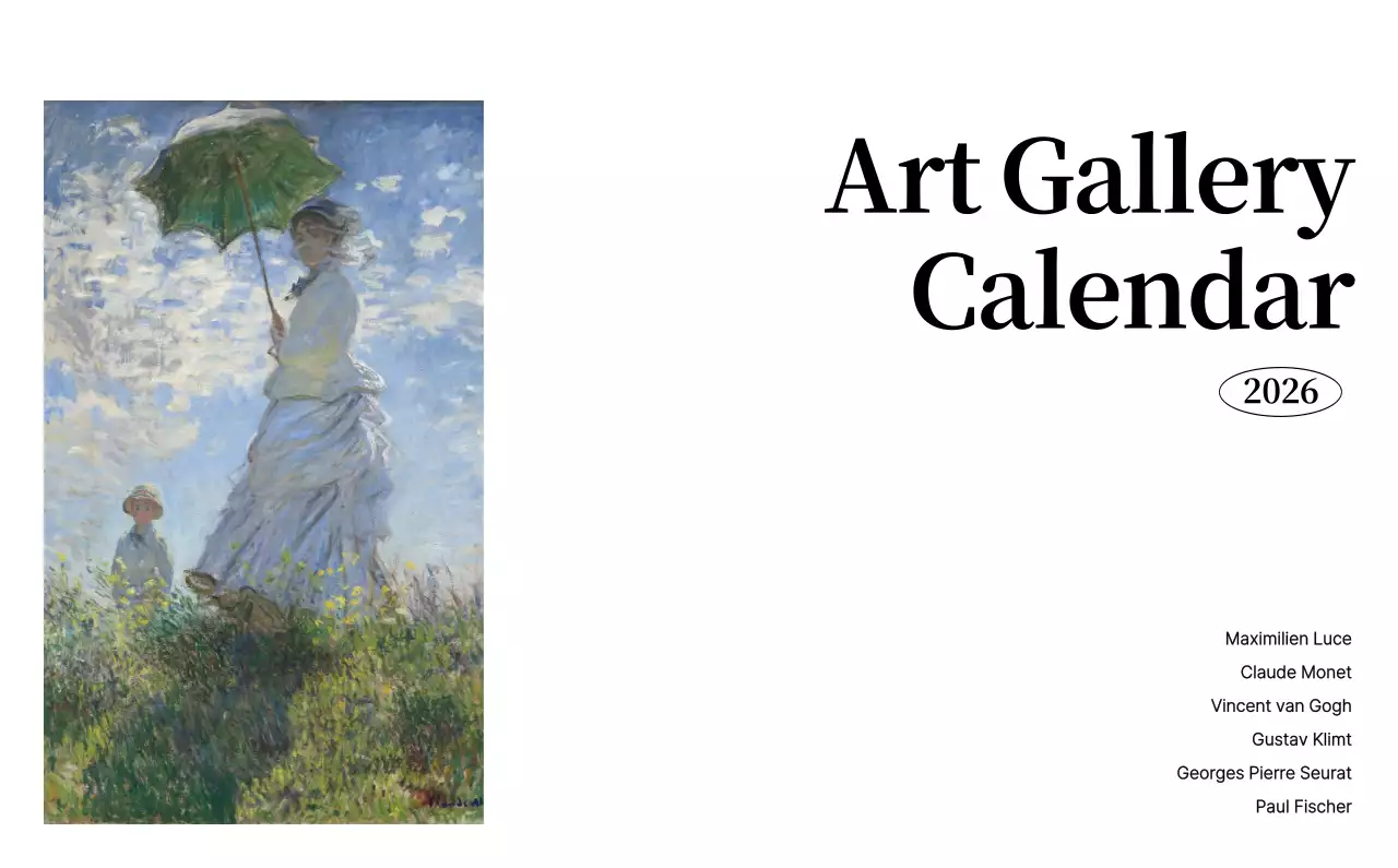 黒とグレーのシンプルでクラシックな名画。