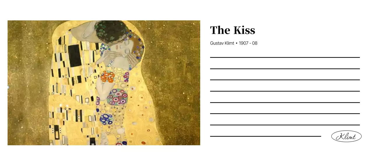 黒とグレーのシンプルでクラシックな名画。