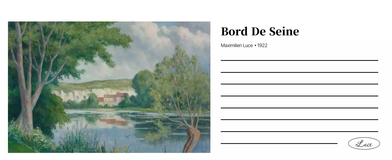 黒とグレーのシンプルでクラシックな名画。