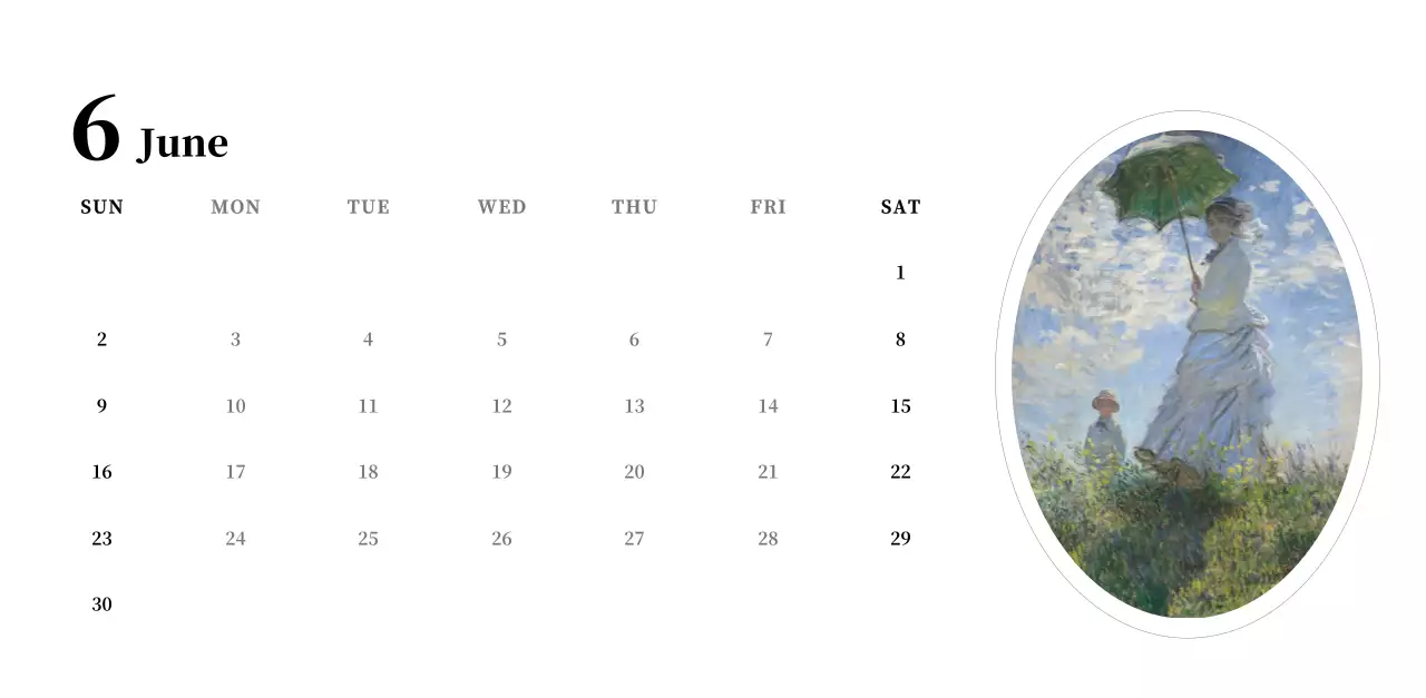 黒とグレーのシンプルでクラシックな名画。