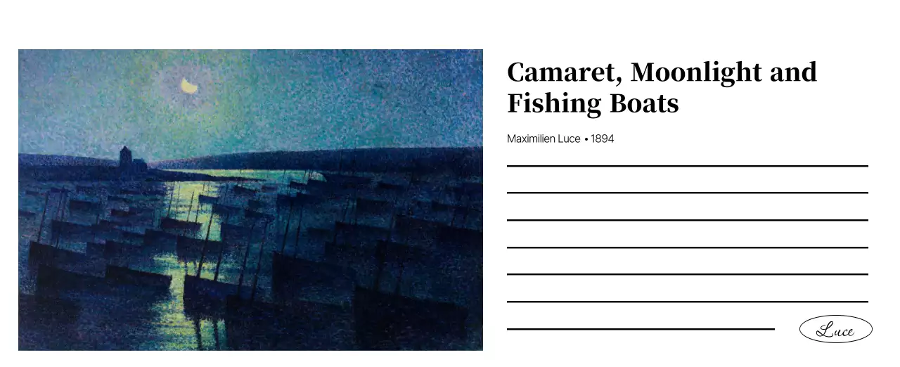 黒とグレーのシンプルでクラシックな名画。