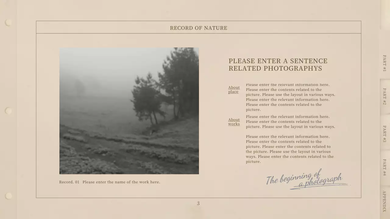Beige Vintage Photography Document Presentation