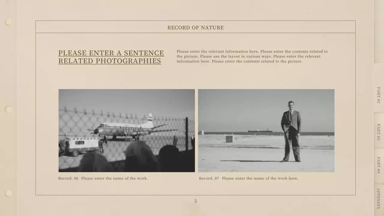 Beige Vintage Photography Document Presentation