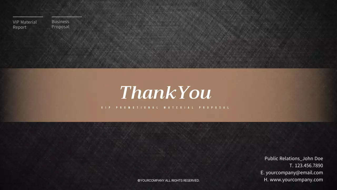 Black Professional Vip Promotion Proposal Presentation