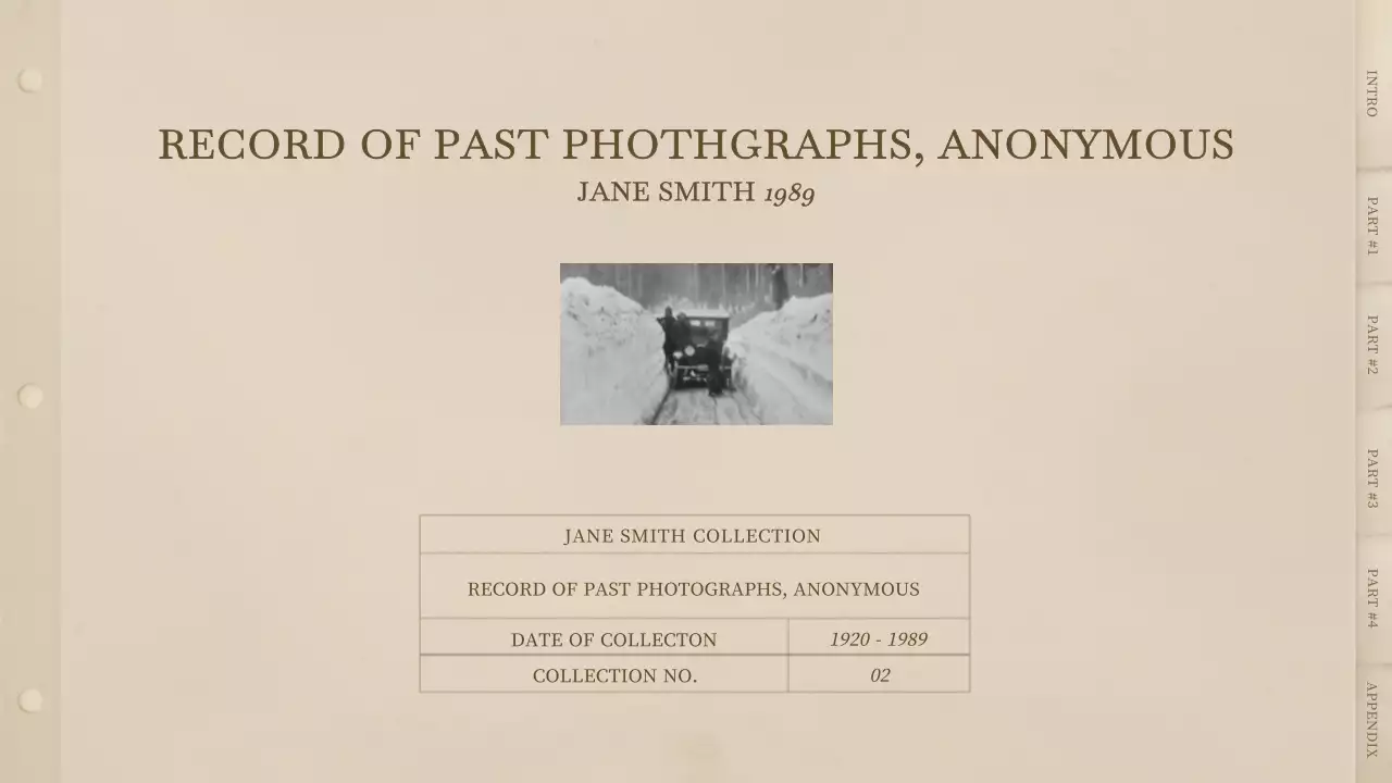 Beige Vintage Photography Document Presentation