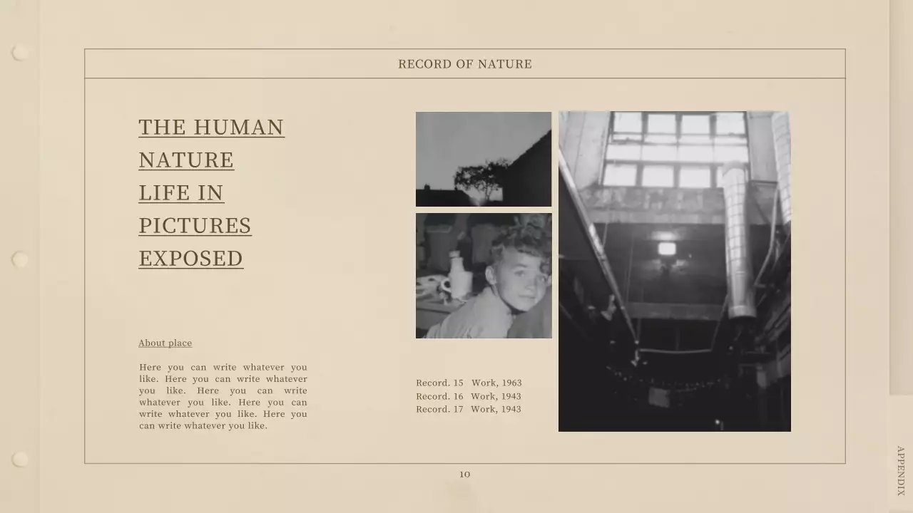 Beige Vintage Photography Document Presentation