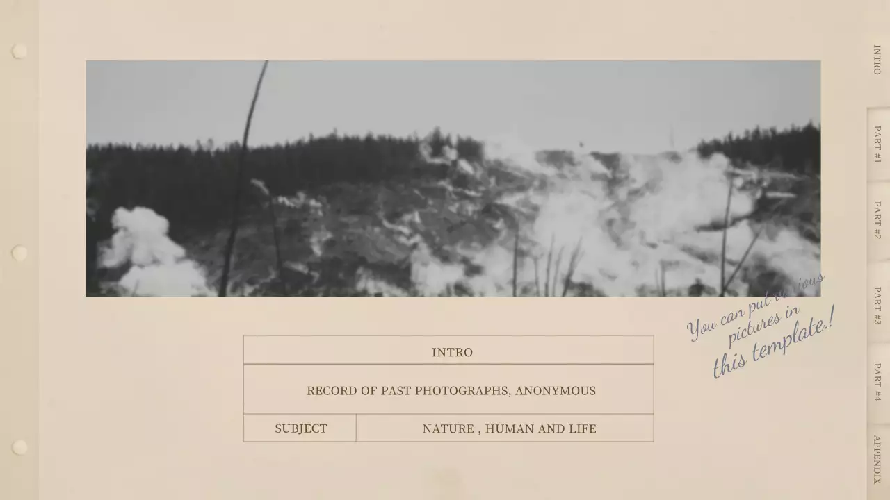 Beige Vintage Photography Document Presentation