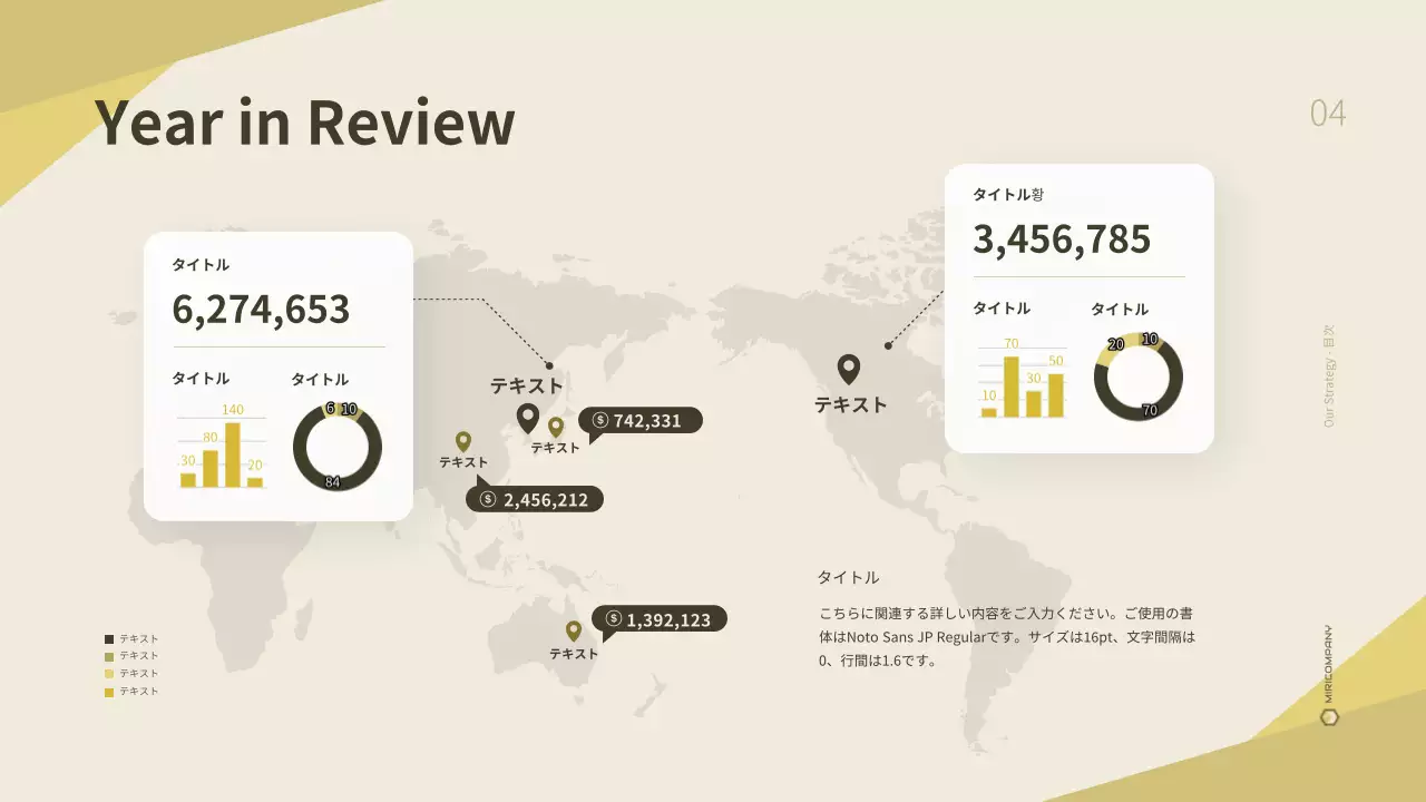 黄色 モダン ビジネス 報告書 プレゼンテーション