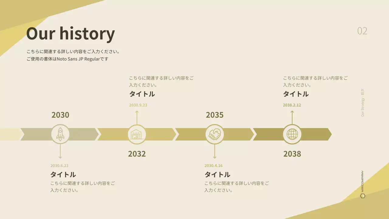 黄色 モダン ビジネス 報告書 プレゼンテーション