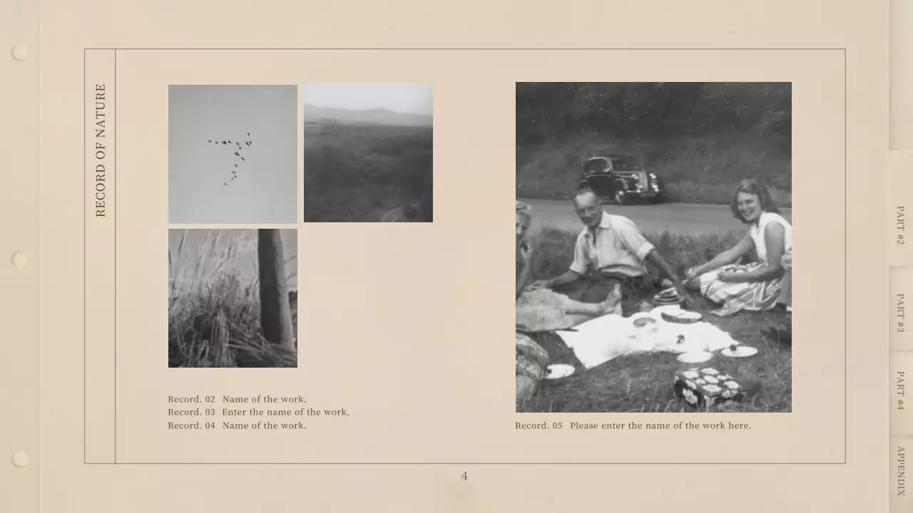 Beige Vintage Photography Document Presentation