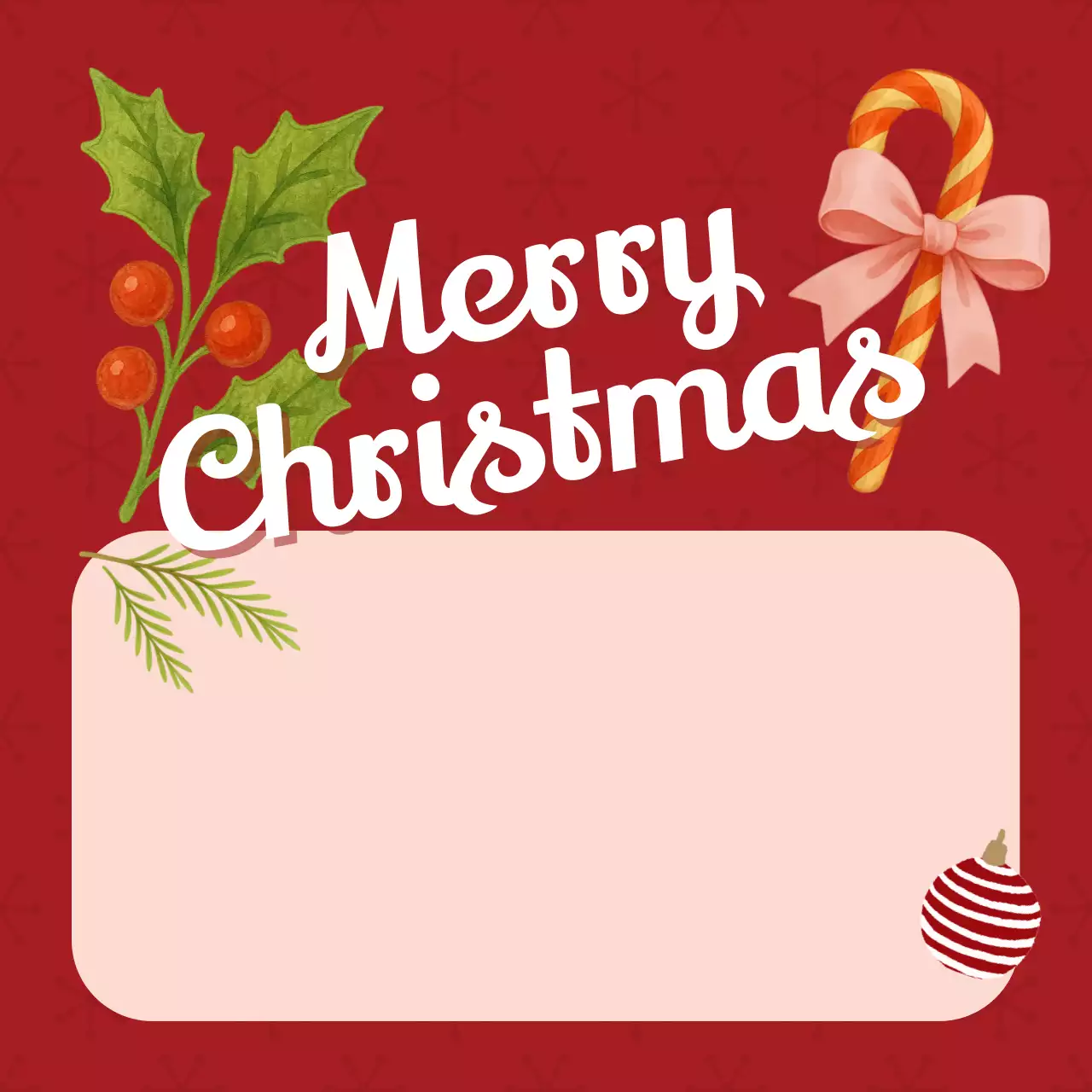 빨강 아기자기한 크리스마스 노트