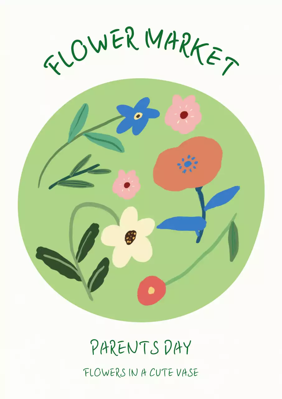 초록 아기자기한 어버이날 기념